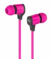 Yison Ακουστικά Ψείρες με Μικρόφωνο και Πλατύ Καλώδιο για Συσκευές Android/iOs Ροζ CX370-P